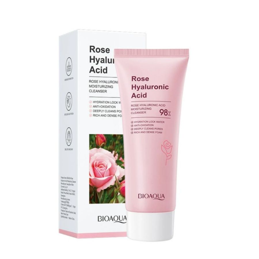 JABÓN FACIAL DE ROSAS Y ÁCIDO HIALURÓNICO