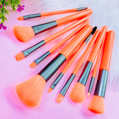 Set De Brochas Neón 10 Piezas